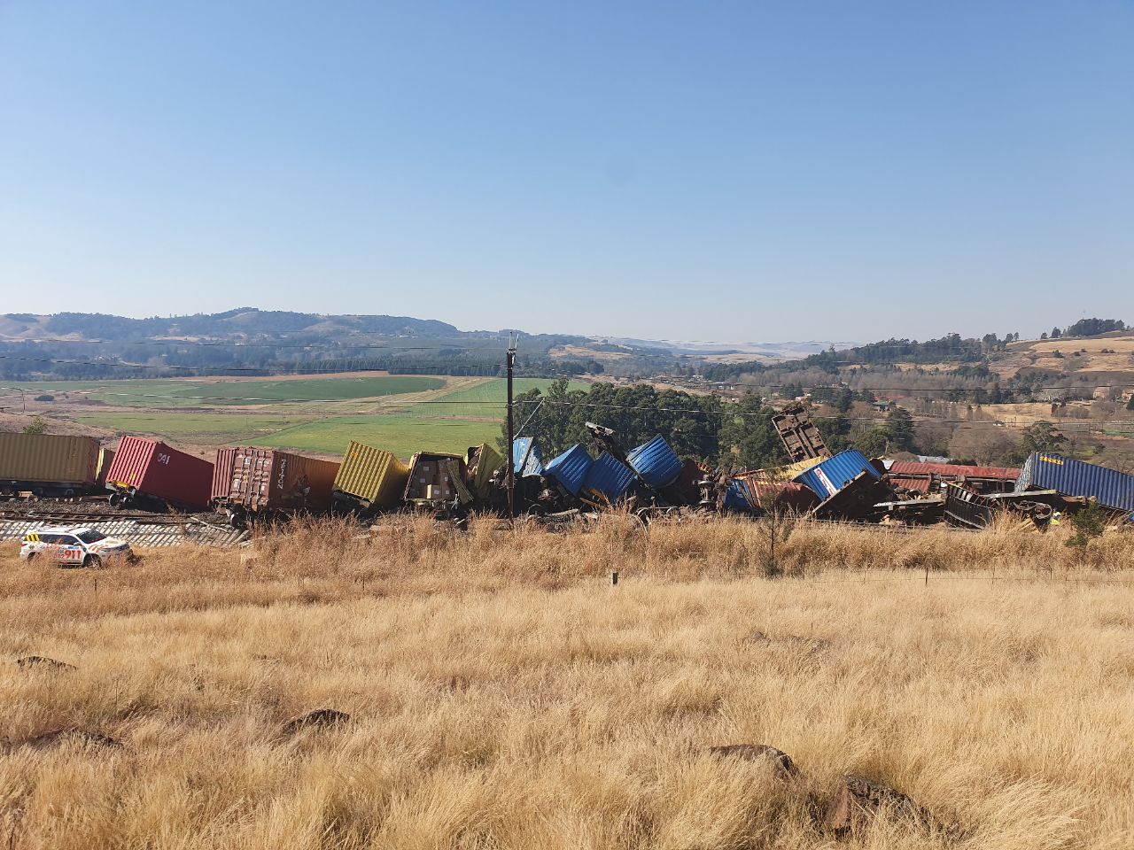 goods train derails