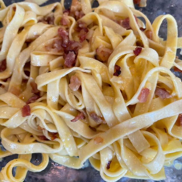 Creamy fettuccine carbonara Creamy fettuccine carbonara