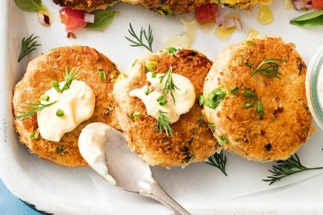 Tuna and pea potato patties Tuna and pea potato patties