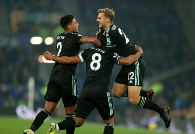 Everton 0 - 2 Leicester City