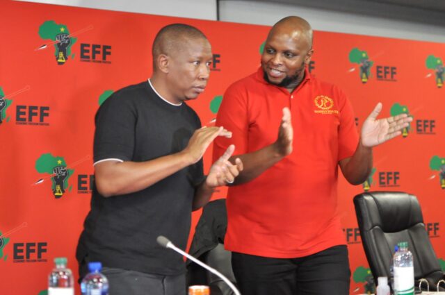 Julius Malema and Floyd Shivambu