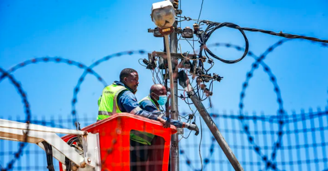 Security officers at Eskom substation